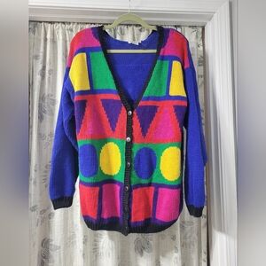 Vintage 80's Colorblock Sweater